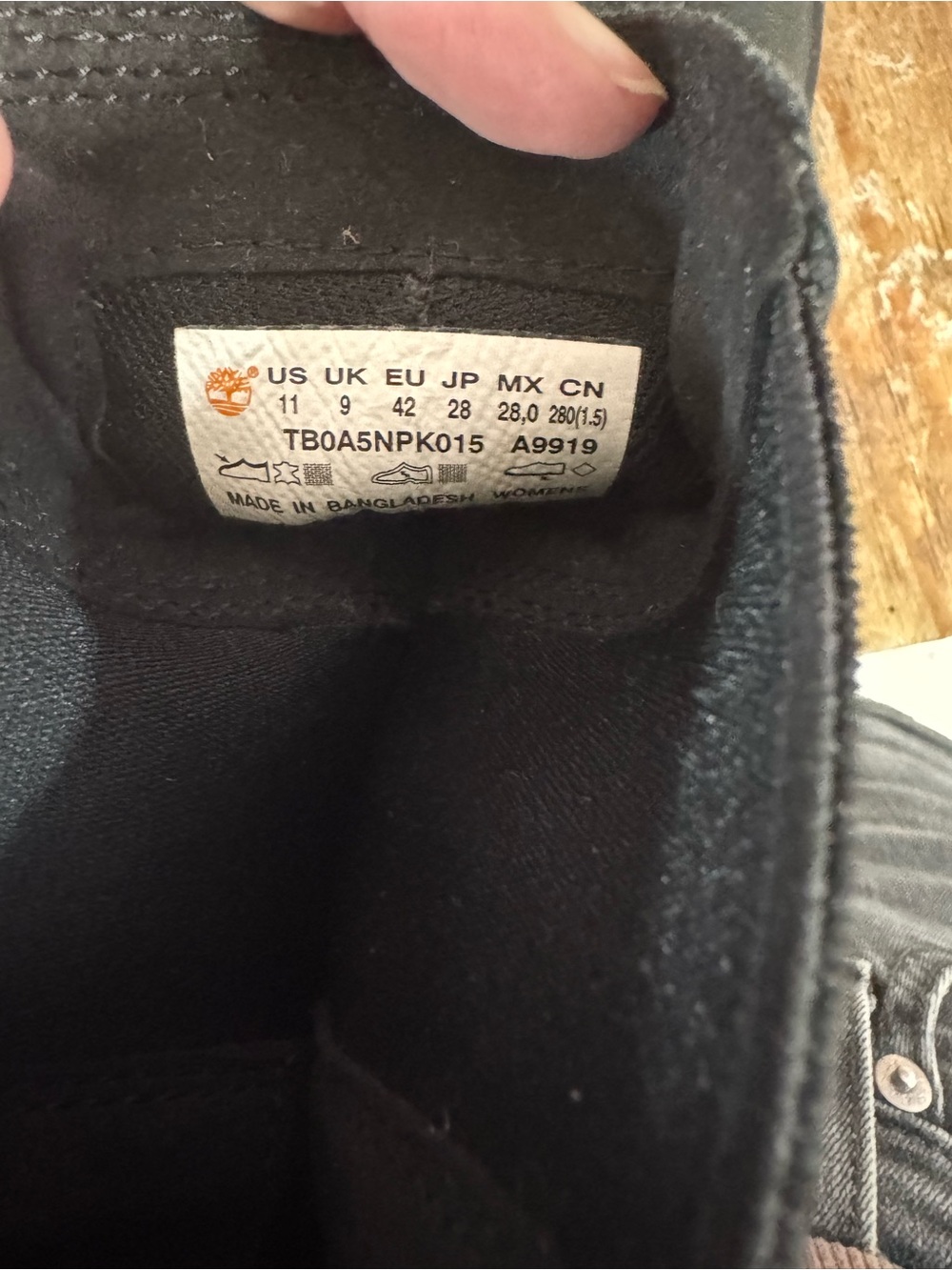 Timberland Women's Carnaby Cool Chelsea Boots Size 11 Black New - Picture 9 of 9